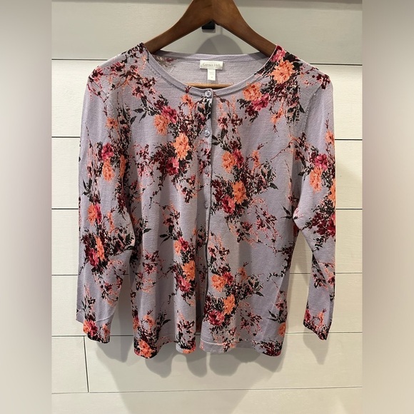 Garnet Hill Sweaters - Garnet Hill Merino Wool Cardigan- size medium